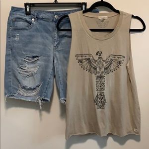 Billabong Graphic Tank with Cutout Back